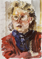 Maria, Portrait, Pastell